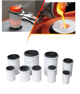 thumbnail image 2 of 4-Piece Ceramic Melting Pot And Crucible Bowl Set, Quartz Crucible Bowl Cup Set 2 of 12